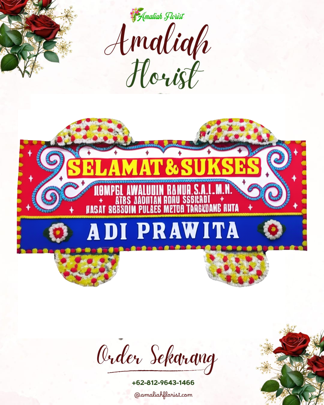Papan Bunga Ucapan Selamat Nawangan